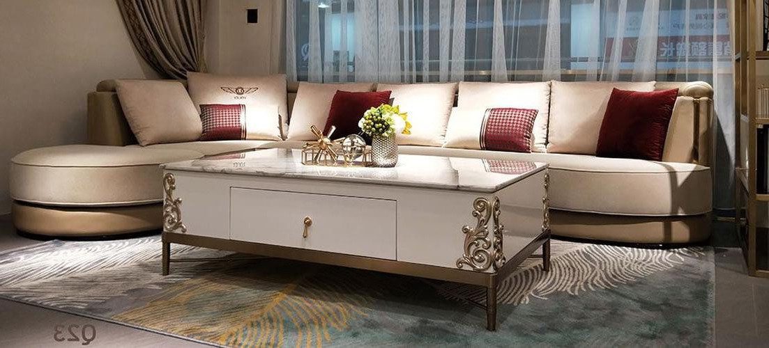 Xlmoebel Couchtisch Luxuriöser Holz-Couchtisch für das Wohnzimmer mit elegantem Design (1-St., Couchtisch), Hergestellt in Europa