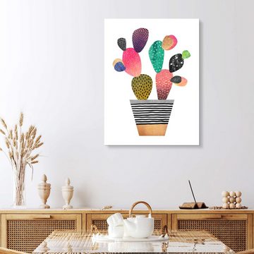 Posterlounge XXL-Wandbild Elisabeth Fredriksson, Happy Cactus, Wohnzimmer Skandinavisch Grafikdesign