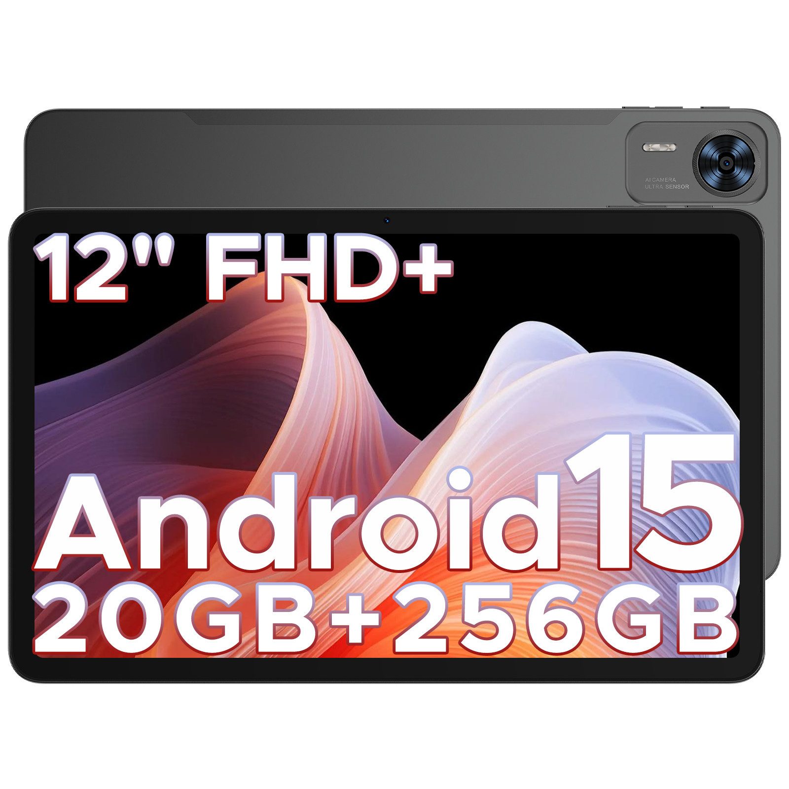 DOOGEE T36 12 Zoll Android 15 Tablet 8GB+256 GB/2 TB 8800 mAh Games Tablet (12", 256 GB, Android 15, 4G, Unterstützt zwei Nano-SIM-Karten oder Nano-SIM + TF-Karten, FHD+90HZ)