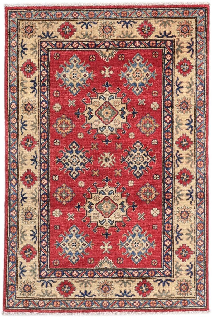 Orientteppich Kazak 98x146 Handgeknüpfter Orientteppich, Nain Trading, rechteckig, Höhe: 5 mm