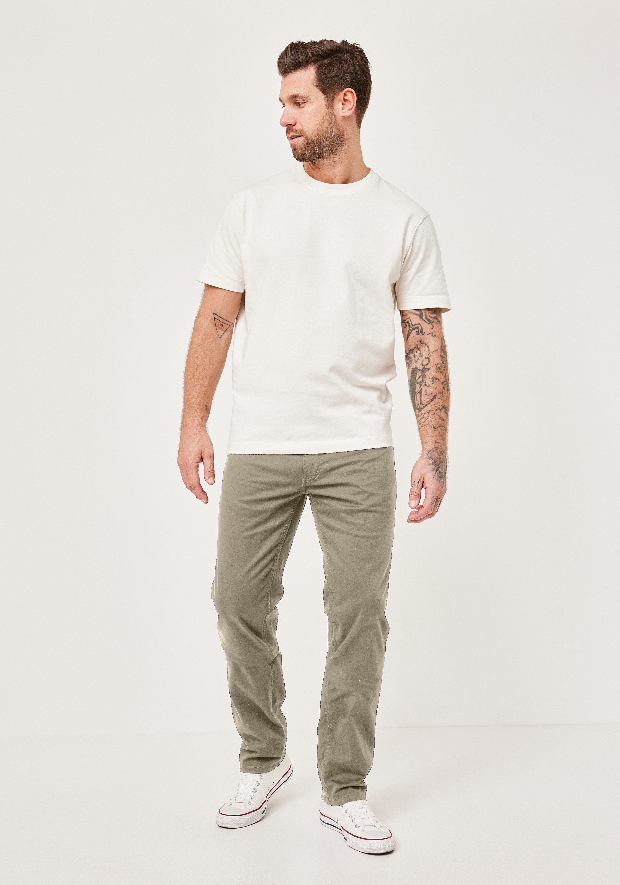 Redpoint Stoffhose MONTREAL Regular Fit 5-Pocket Hose mit elastischem Bund – Bild 4 von 5
