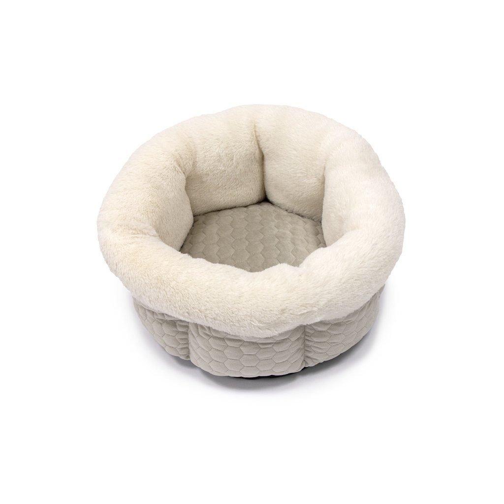Karlie Tierbett Liegebett Velvet rund beige