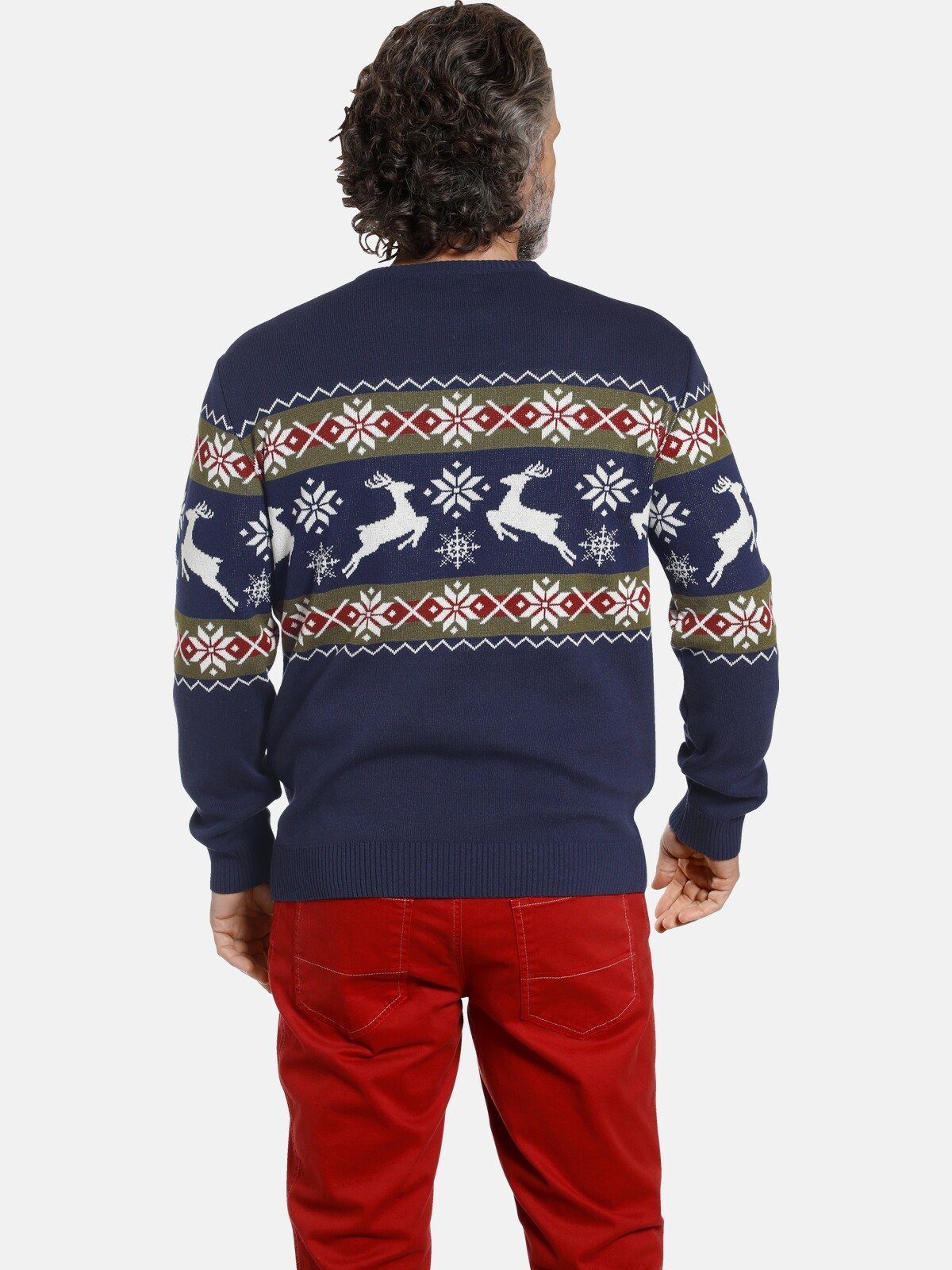 Jan Vanderstorm Strickpullover TORE mit Wintermotiv günstig online kaufen