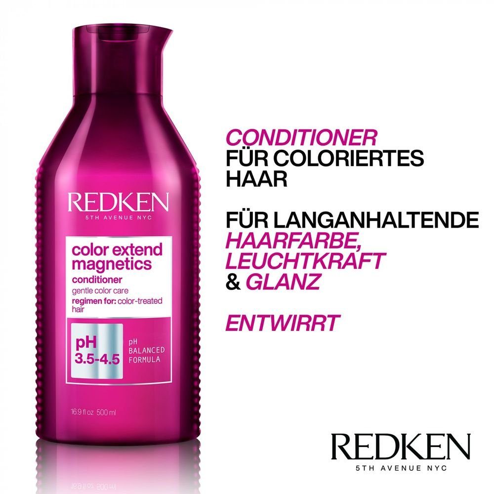 500 ml Redken Color - Conditioner 500 Shampoo + Extend Magnetics Set Haarpflege-Set ml