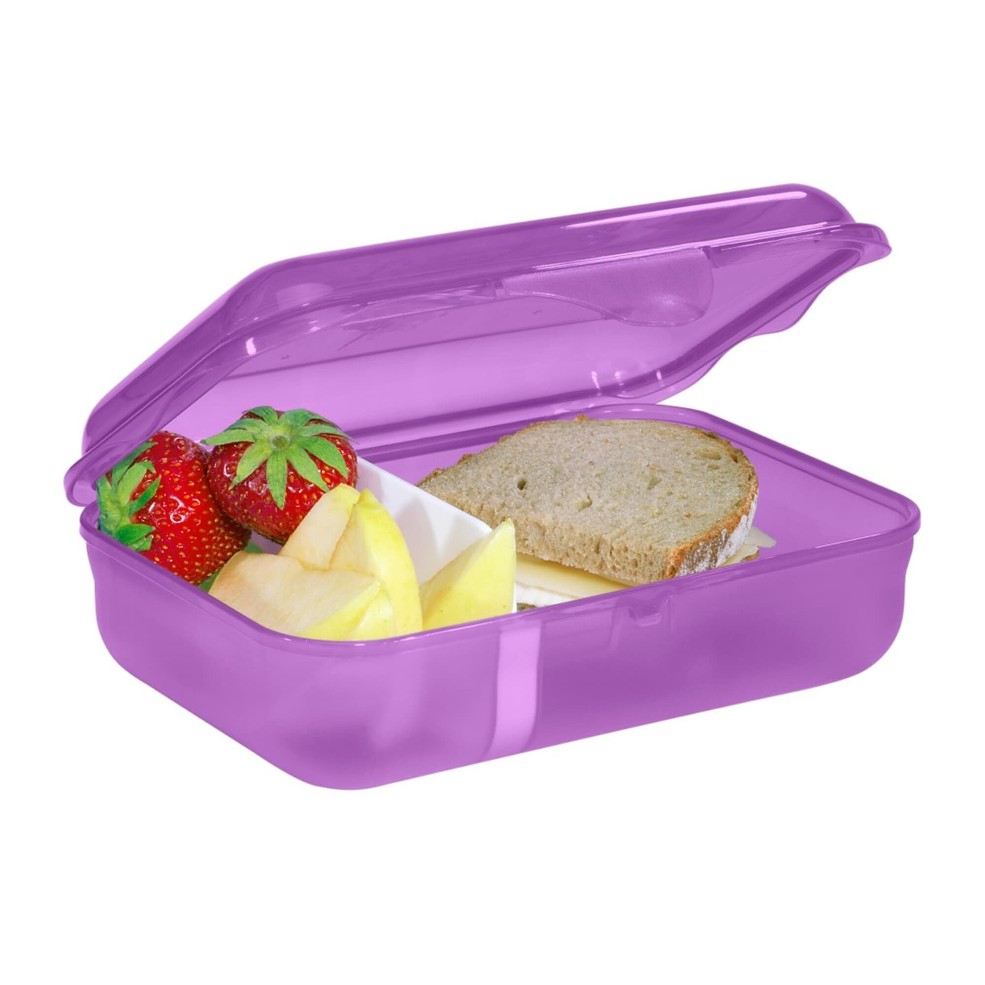 Step Lunchbox spülmaschinengeeignet, Step (1-tlg) by Pegasus Klickverschluss, BPA-frei, Kunststoff, Emily mit Lila