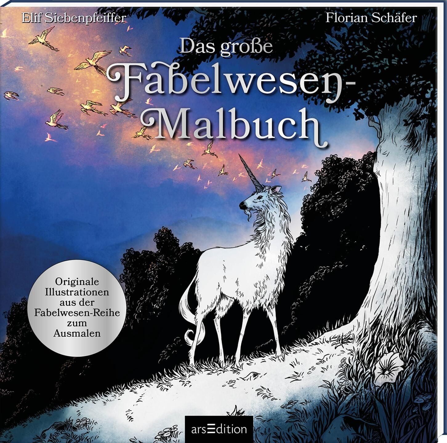 DIY-Buch Das große Fabelwesen-Malbuch Originale Illustrationen zum Ausmalen Florian Schäfer