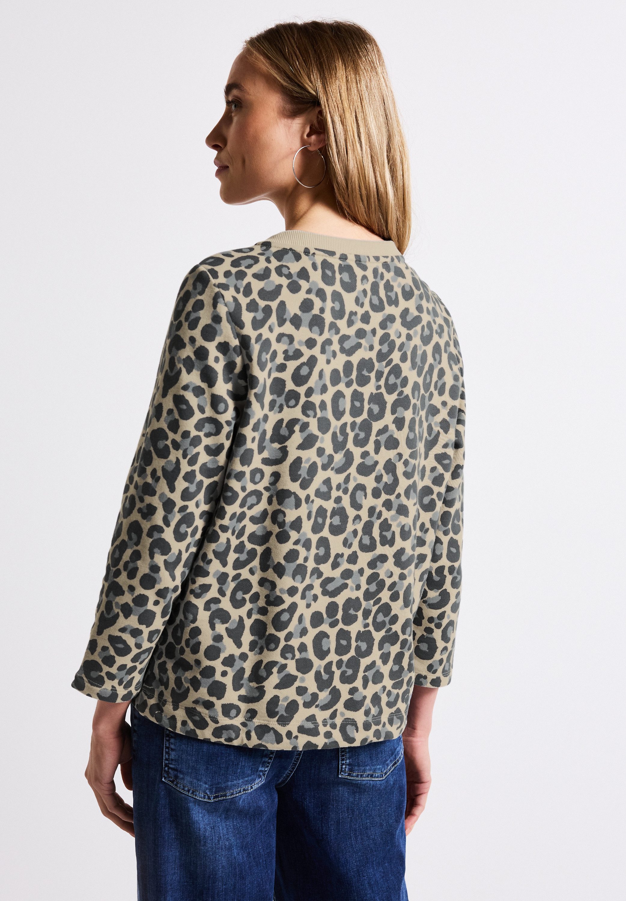 STREET ONE Sweatshirt mit Elastiksaum und günstig online kaufen