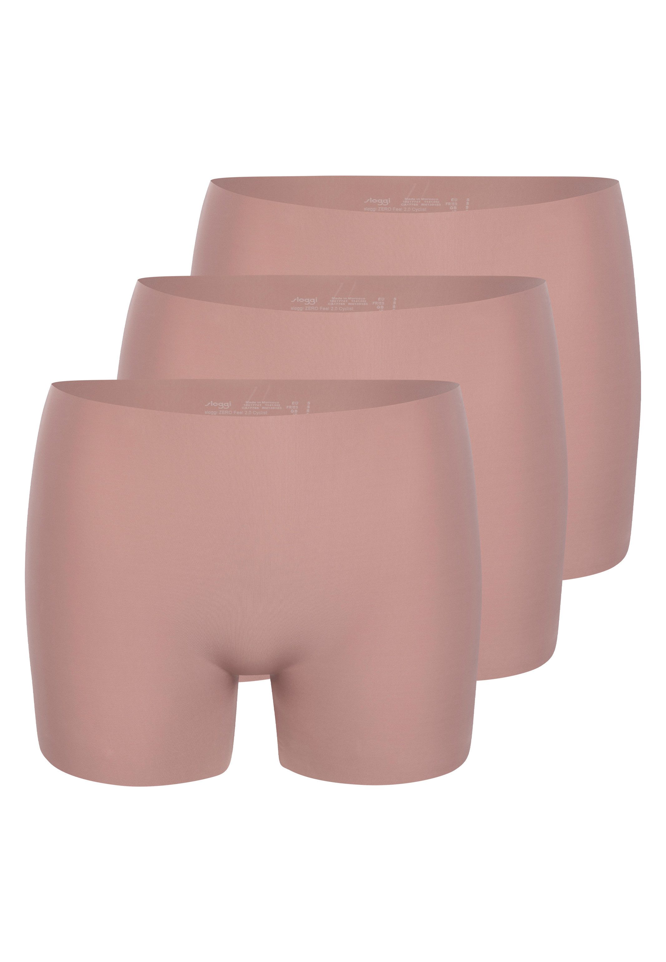 sloggi Panty 3er Pack Zero Feel 2.0 Cyclist (Spar-Set, 3-St) Panty - Nahtlos - Höchster Tragekomfort ohne störende Nähte