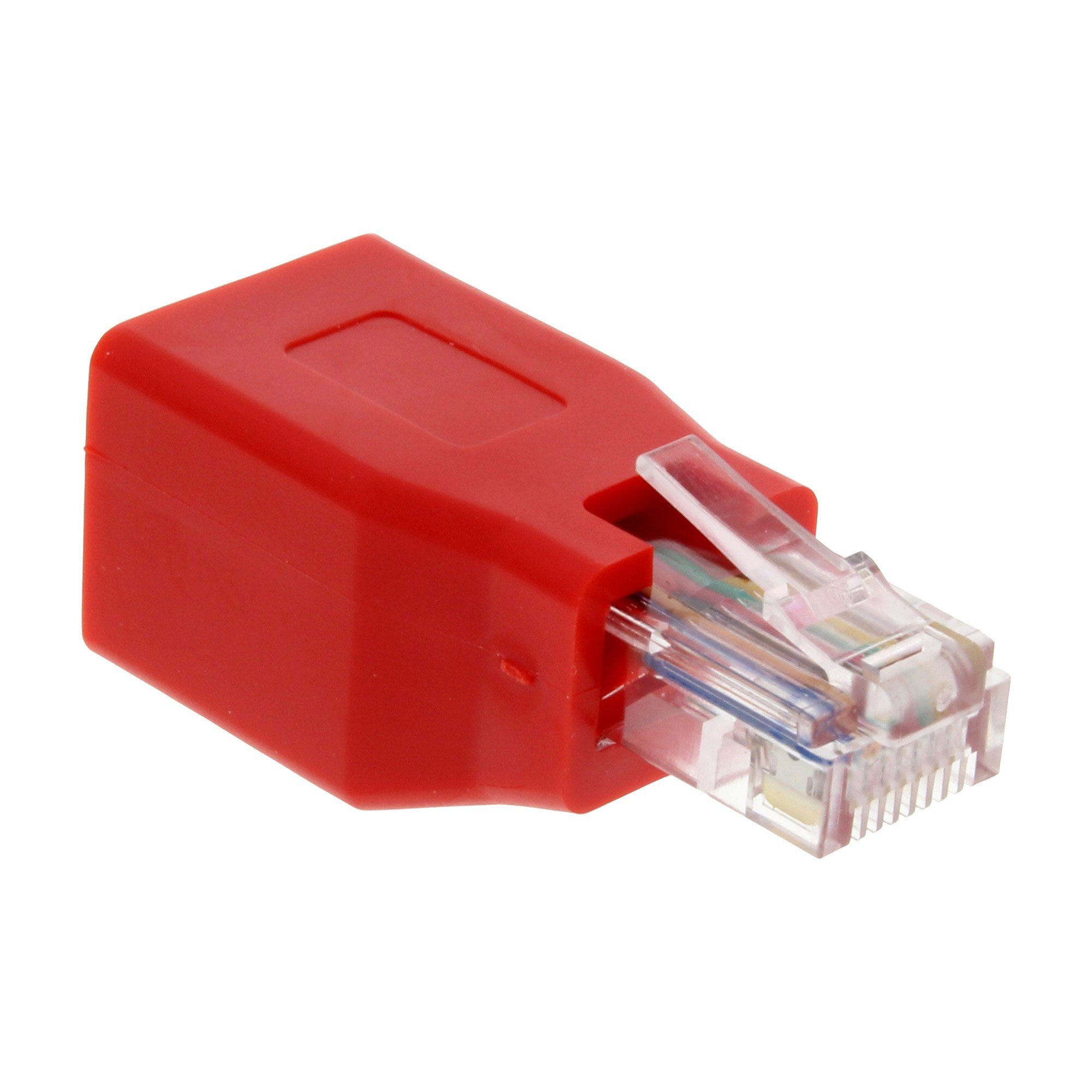 InLine® Crossover Adapter, RJ45 Buchse/Stecker, kurz LAN-Kabel