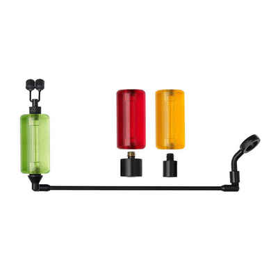 Prologic Swinger Bissanzeiger K1 MEGA SWING-ARM KIT 1 ROD Rot/Gelb/Grün Hänger Swinger Indicator, (4-St)