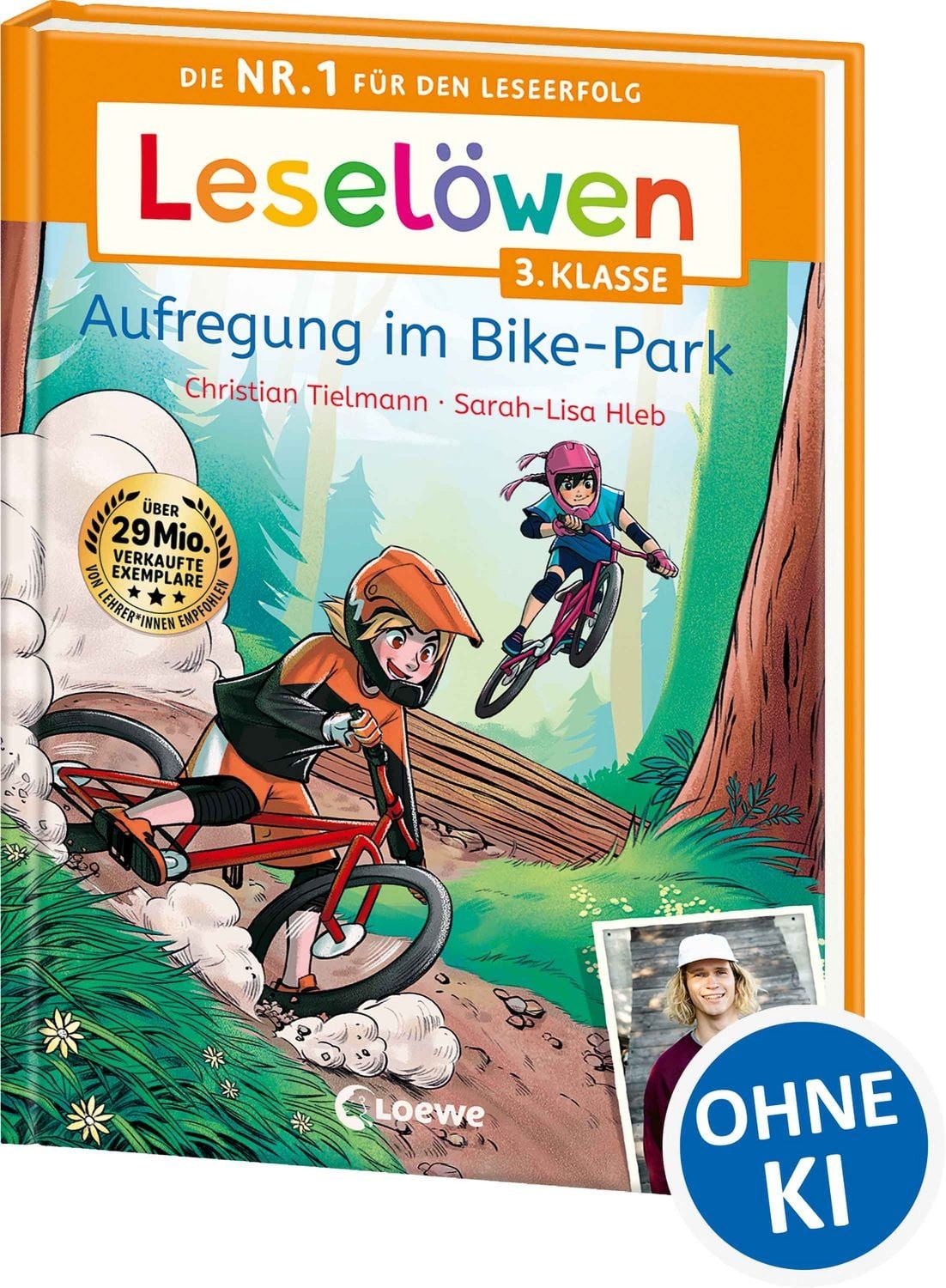 Leselöwen 3. Klasse - Aufregung im Bike-Park / Christian Tielmann, Lesespaß mit Super-Biker Erik Fedko - Die Nr. 1 für den Leseerfolg - Mit Leselernschrift ABeZeh