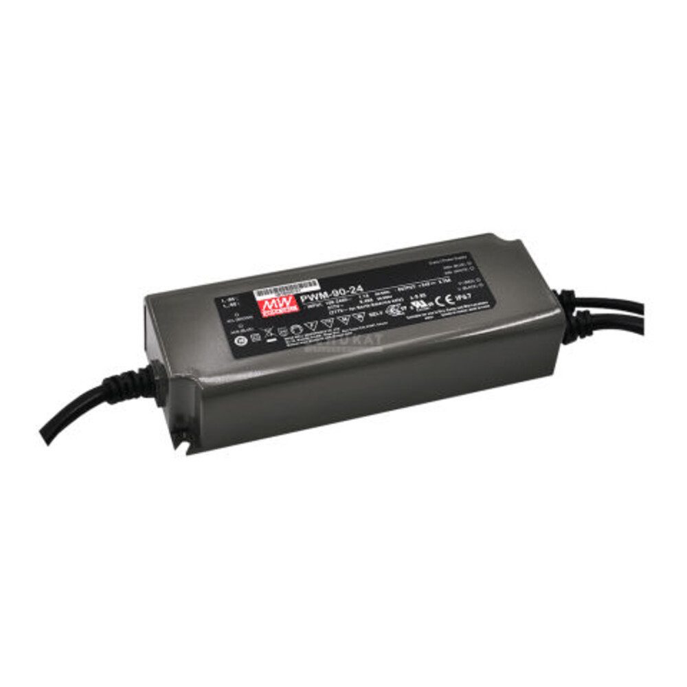 MeanWell "PWM-90-12DA2" 12V, Kunststoff, 90W, wassergeschützt, IP67, Niedervolt LED Trafo