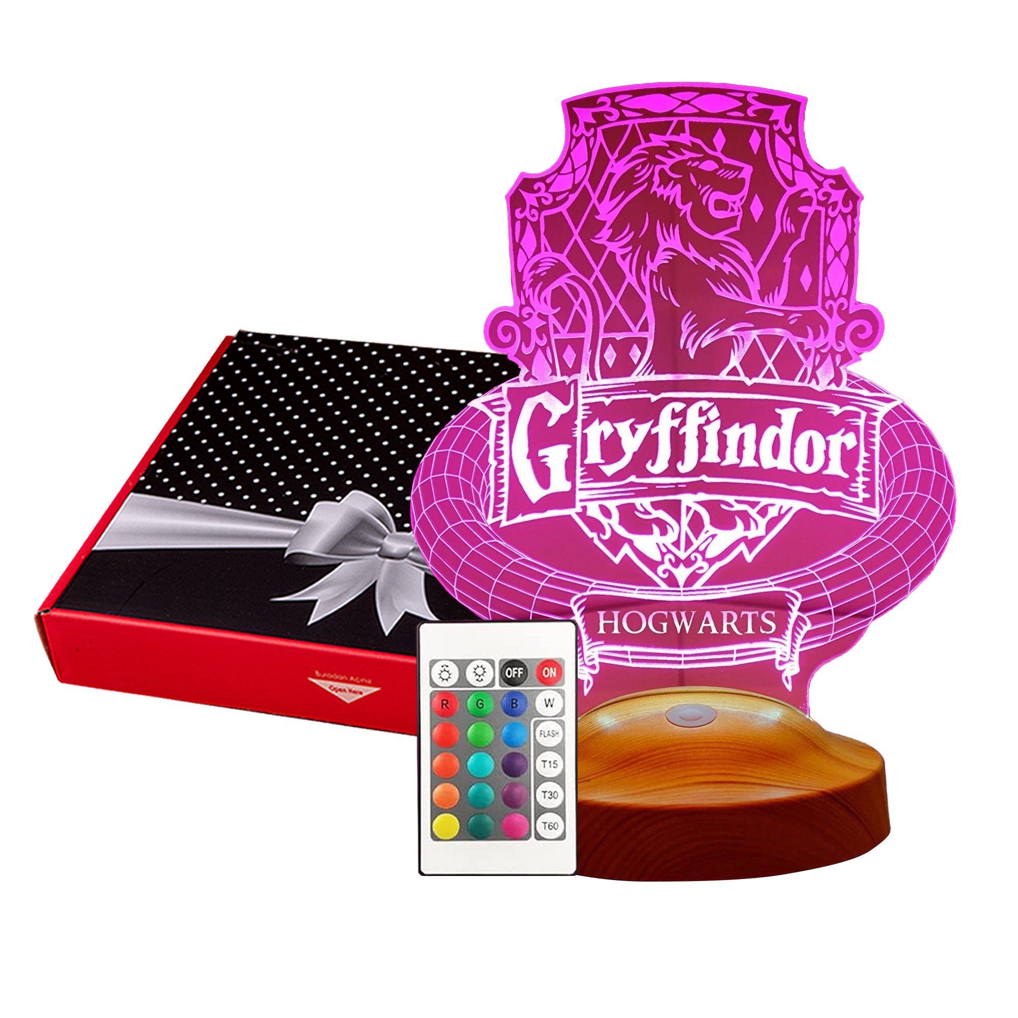 Geschenkelampe LED Nachttischlampe Gryffindor Hogwarts Harry günstig online kaufen