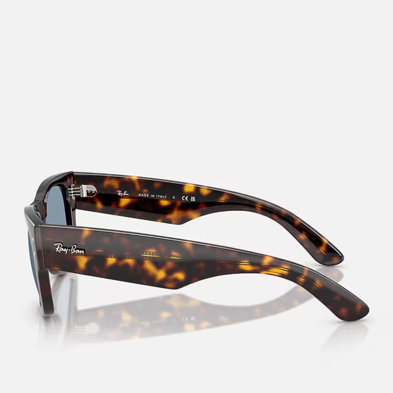 Ray-Ban Sonnenbrille Ray-Ban Mega Wayfarer RB0840S 902/56 Havana Blue