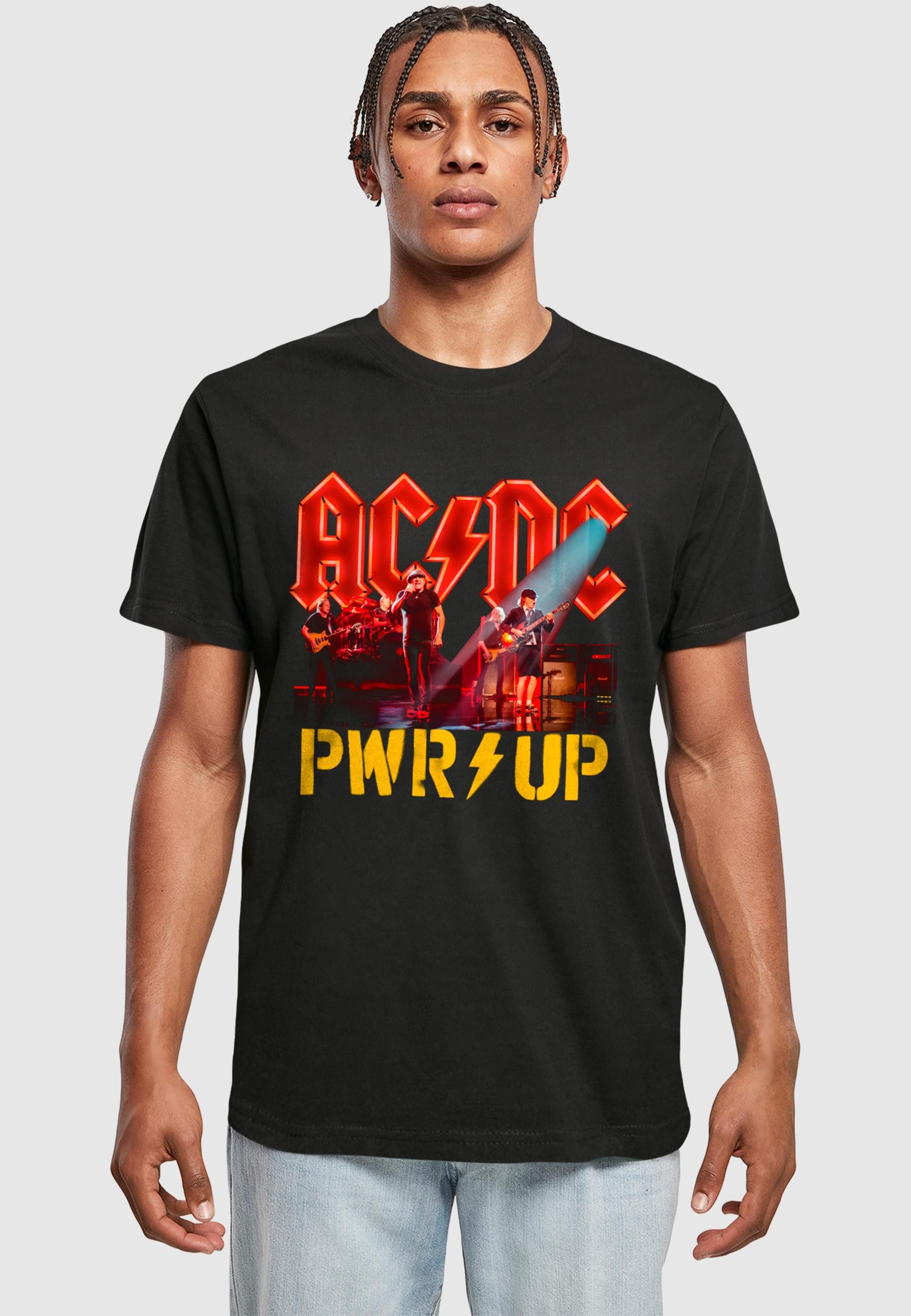 Merchcode T-Shirt Merchcode Herren ACDC - PWRUP Stage Lights T-Shirt (1-tlg)