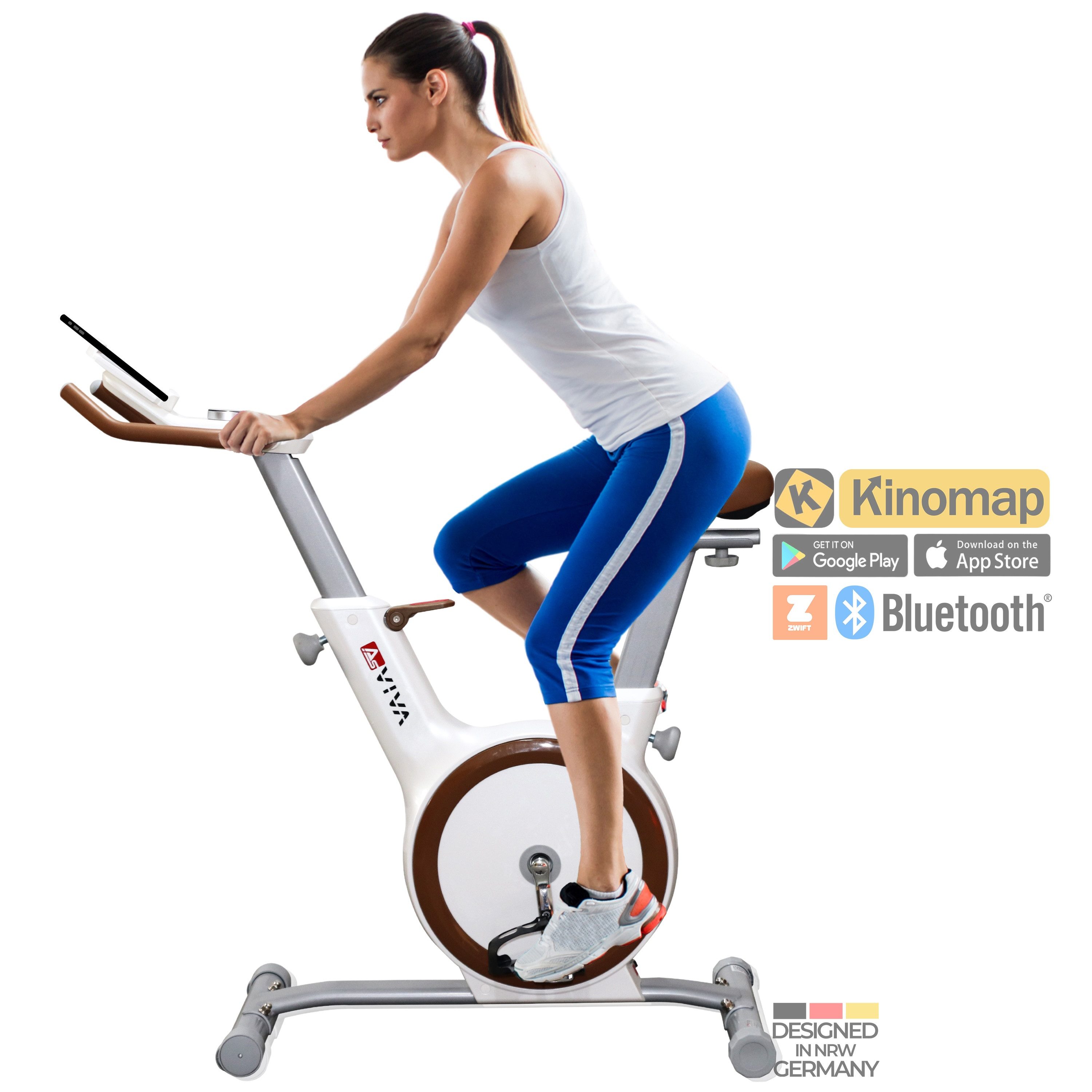 Heimtrainer H12 – Sehr leises Ergobike mit Bluetooth, Fitness-Apps & vielen Stufen