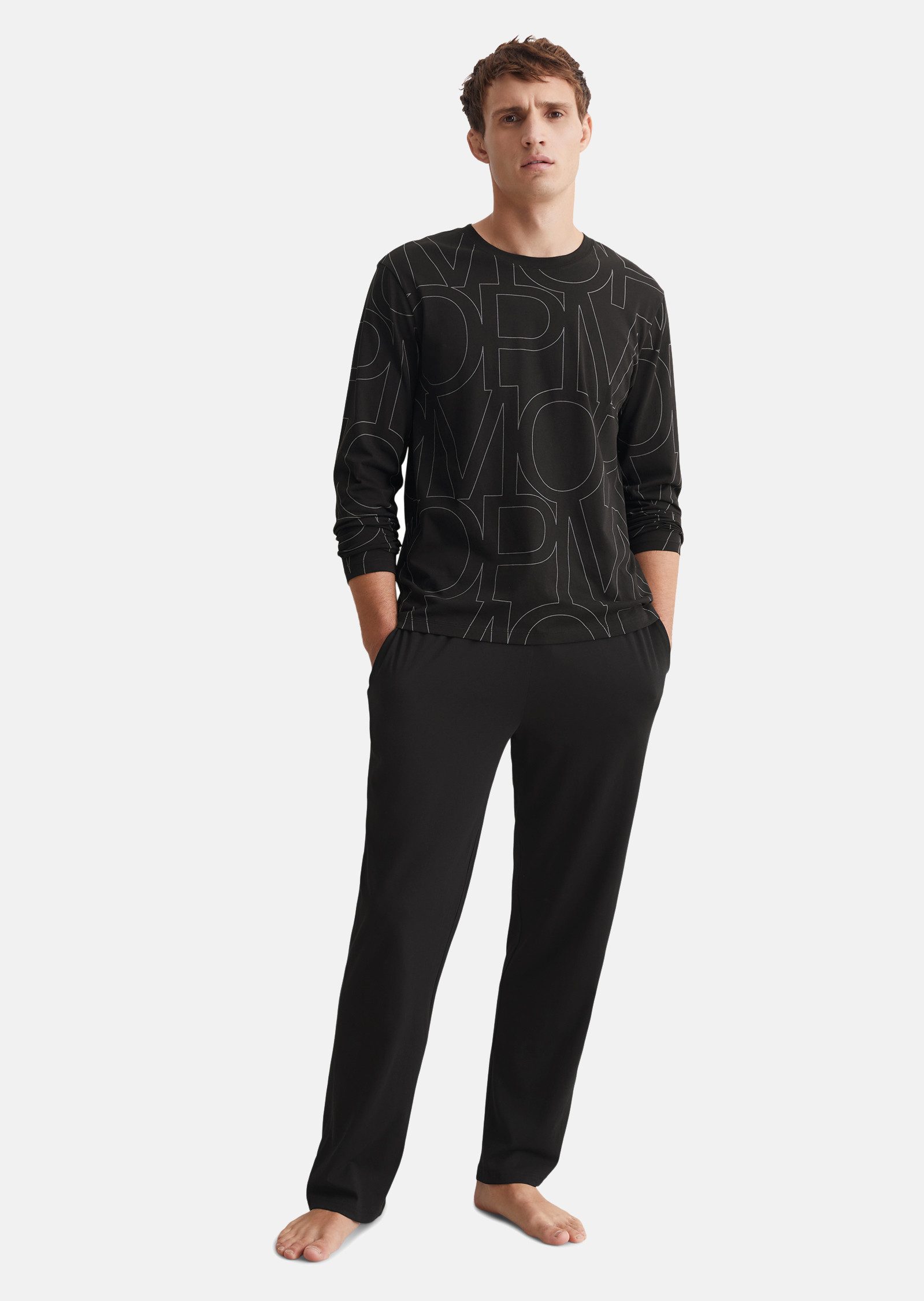 Marc O'Polo Schlafanzug Mix & Match Cotton (2 tlg) Herren Männer günstig online kaufen