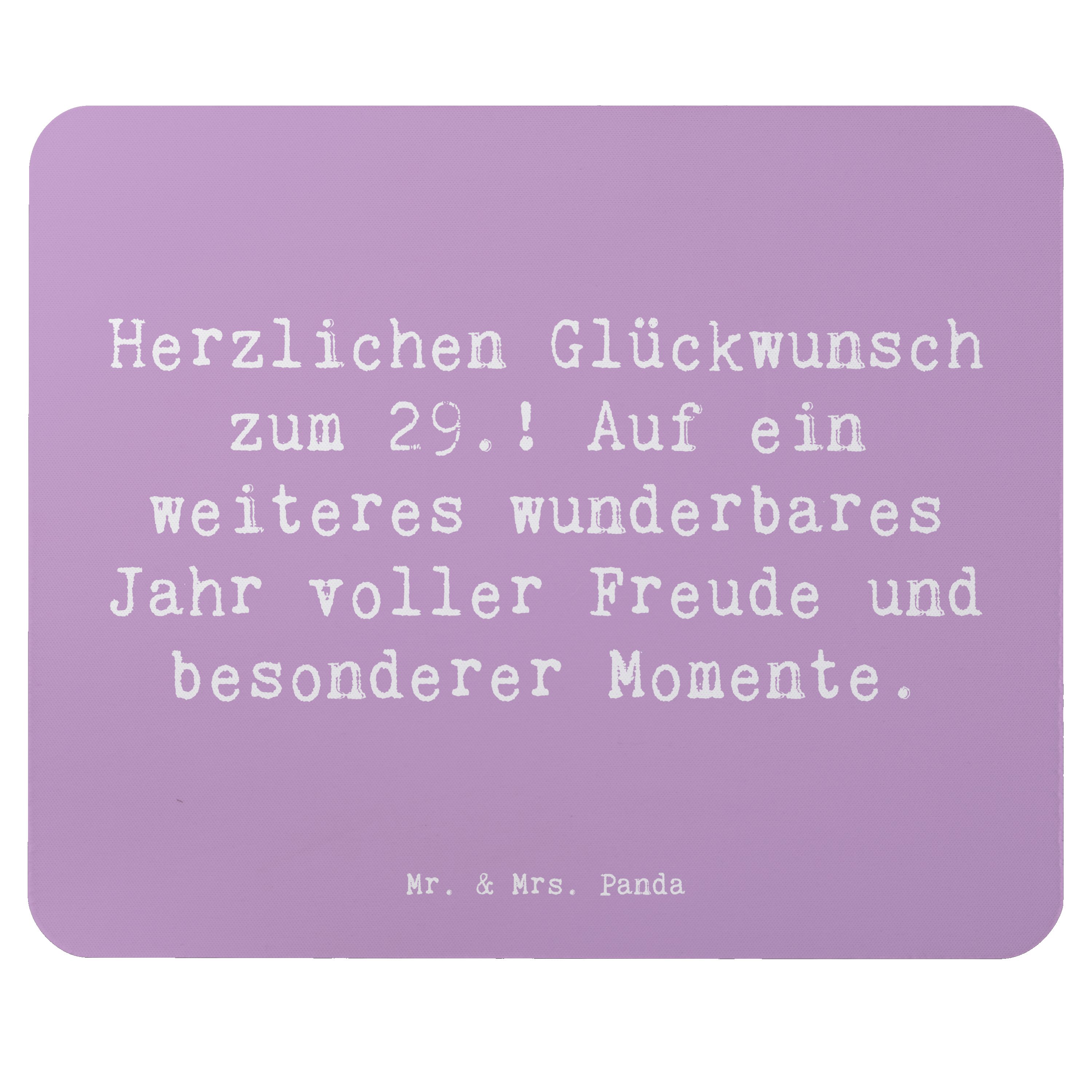 Mauspad Spruch 29. Geburtstag - Lavendeltraum - Geschenk, wunderbares Jahr, G