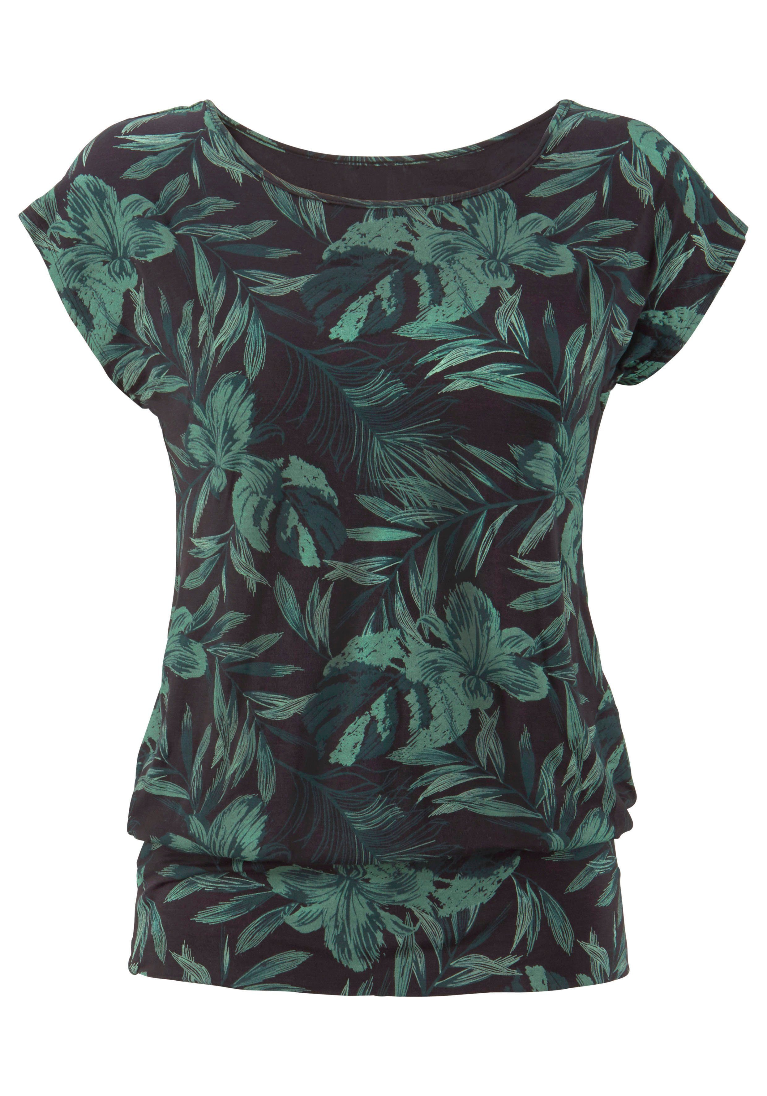 LASCANA Longshirt mit breitem Bund aus weichem Viskose-Stretch günstig online kaufen