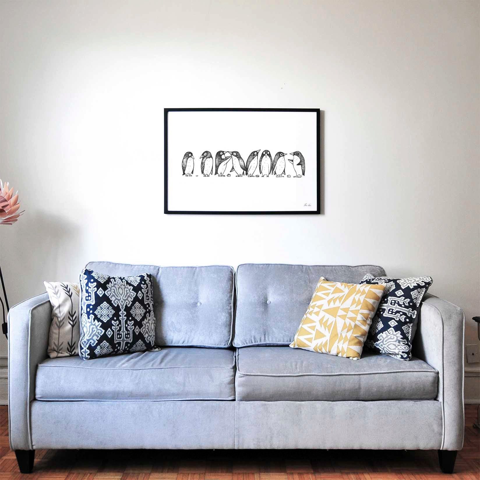 Ligarti Kunstdruck Kunstdruck - Pinguin Love Story