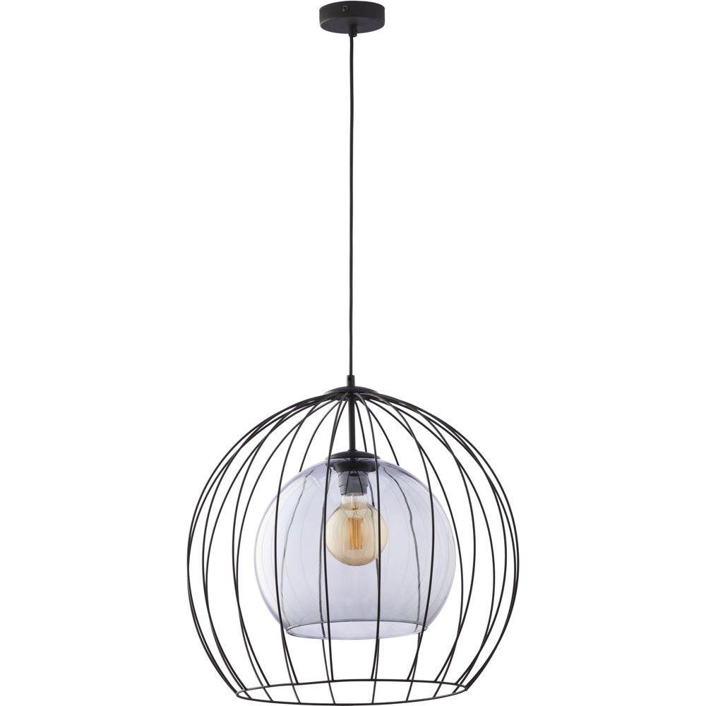 famlights Pendelleuchte Pendelleuchte Tom in Schwarz und Graphit E27 1-flammig