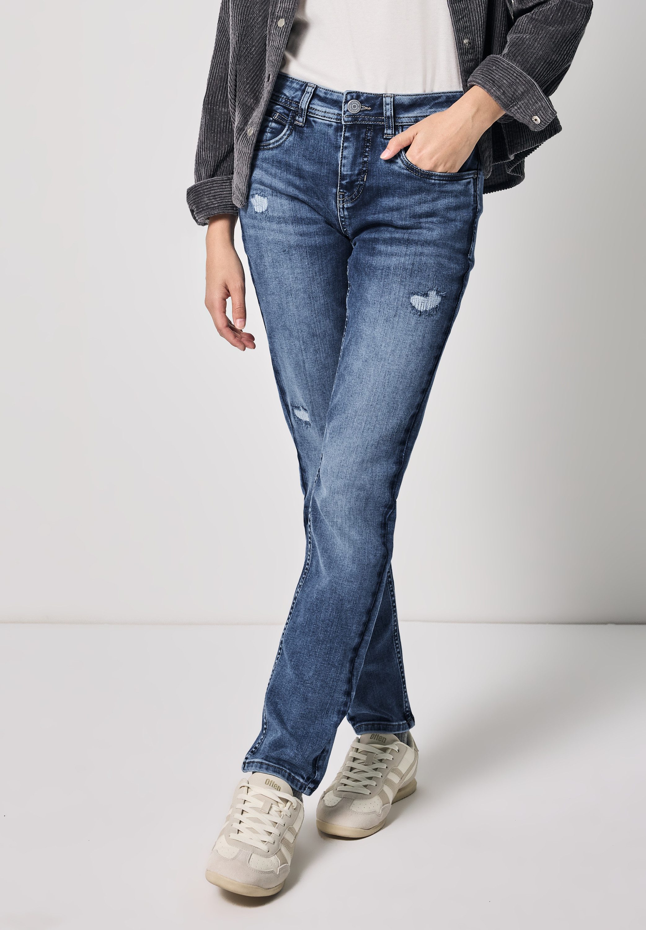 STREET ONE STUDIO Comfort-fit-Jeans Middle Waist