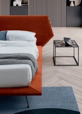 JVmoebel Bett, Doppelbett Betten Design Polster Schlafzimmer 200x200cm Modern