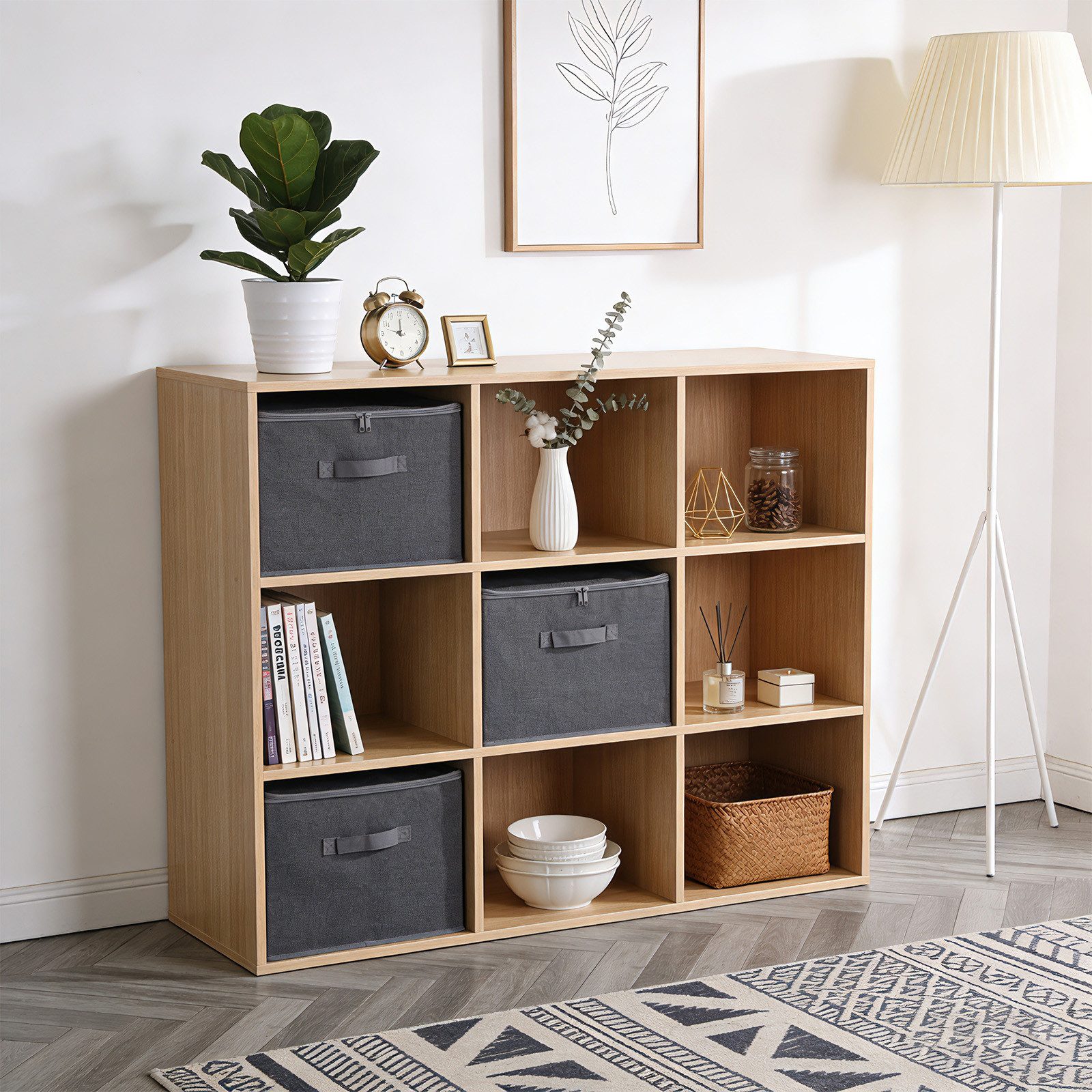 Sekey Aufbewahrungsbox Aufbewahrungsbox mit Deckel aus Vliesstoff Faltbare Stoffboxen, Faltbox Organizer für Kleidung Aufbewahrungsboxen für Schrank Regal