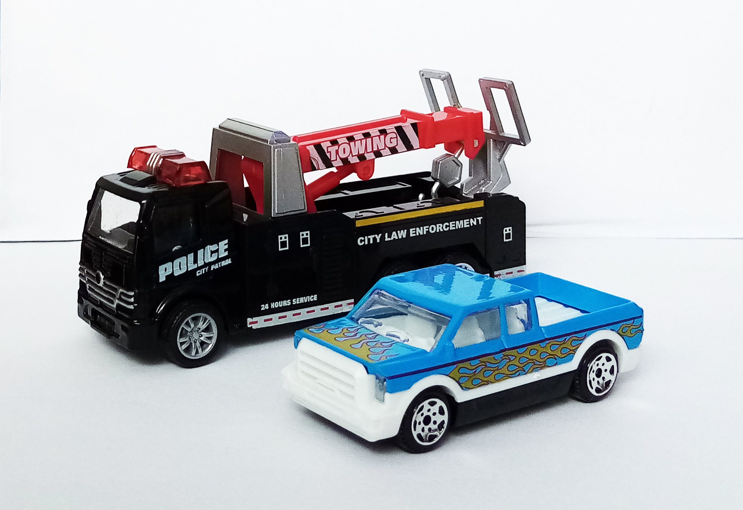 Toi-Toys Modellauto ABSCHLEPPWAGEN + Auto mit Rüchzug 56 (Abschleppwagen mi günstig online kaufen