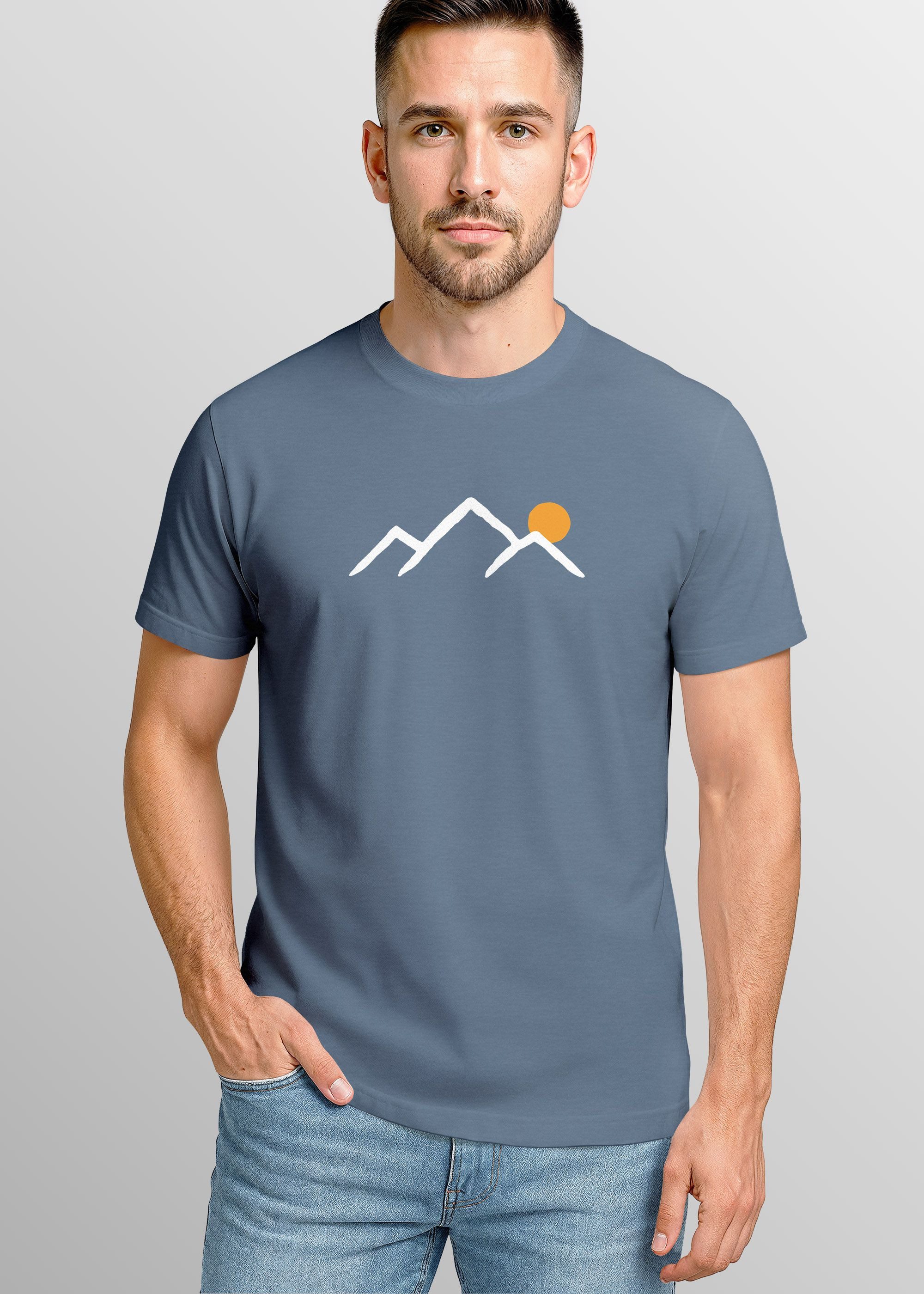 Neverless Print-Shirt Herren T-Shirt mit minimalistischem günstig online kaufen