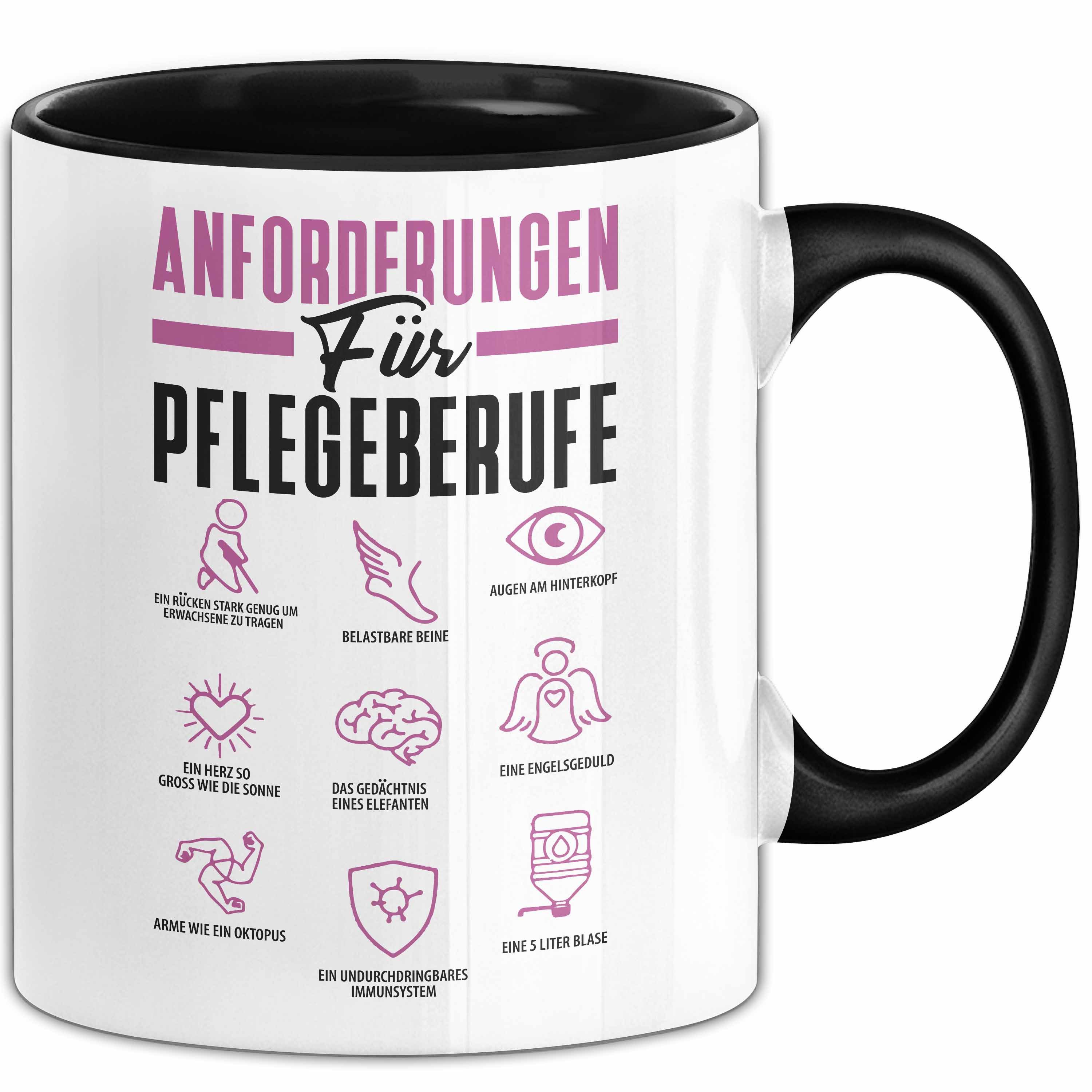 Tasse Pflege Tasse Geschenk Pflege-Berufe Geschenkidee Alten-Pflegerin Anfor