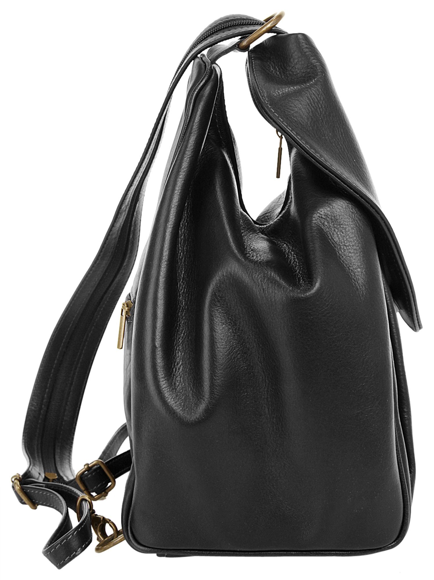 Piké Cityrucksack PIKÉ Damen ANNA MARIA echt Leder, Made in Italy, echt Leder, Made in Italy – Bild 5 von 5