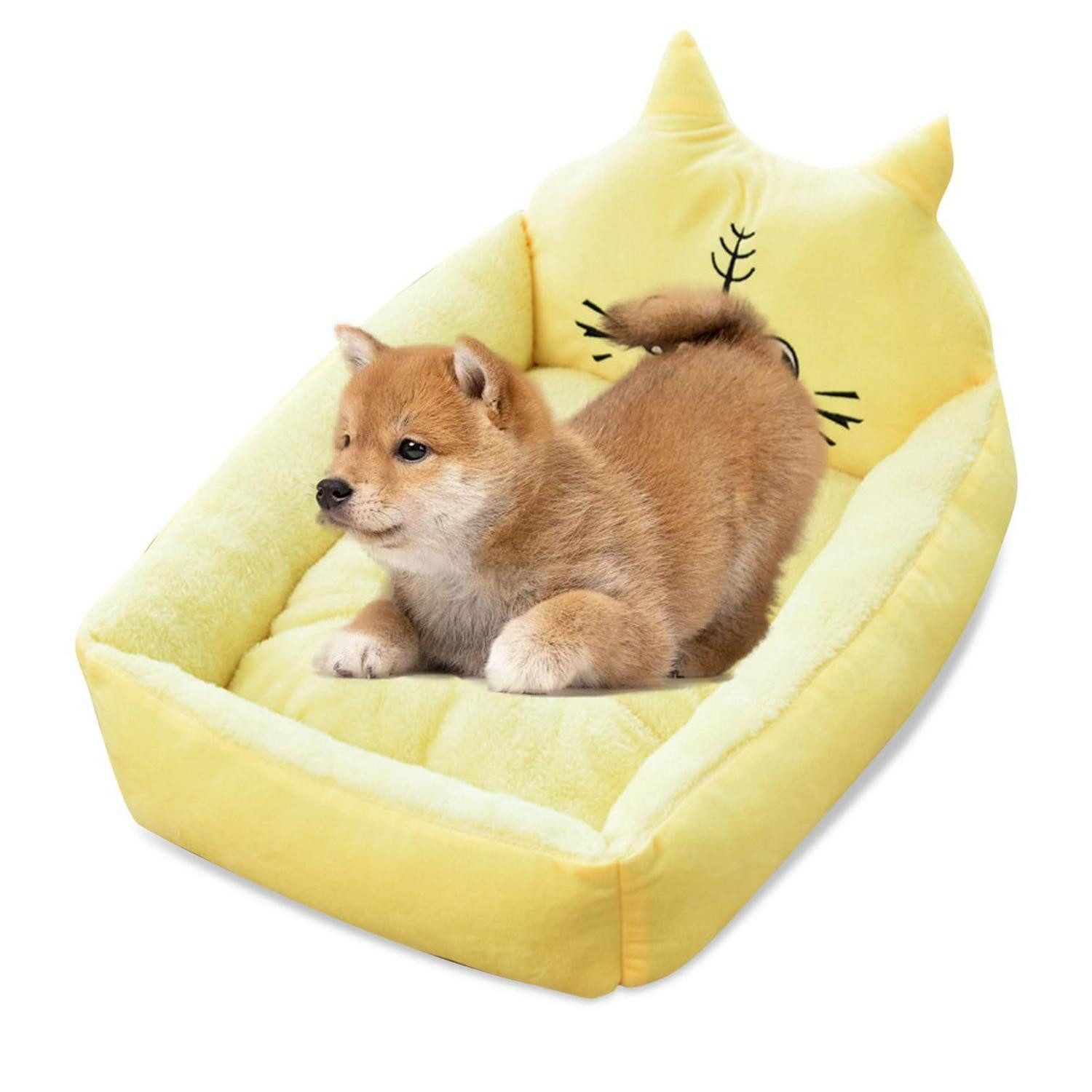 LuxusKollektion Hundebett Hundebett L 70cm Gelber Tiger