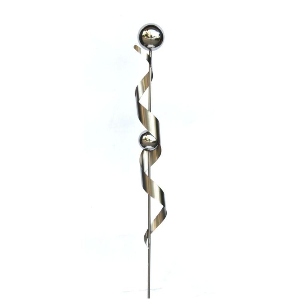 Harms Import Gartenfigur Edlestahl Gartenstecker Kugel günstig online kaufen