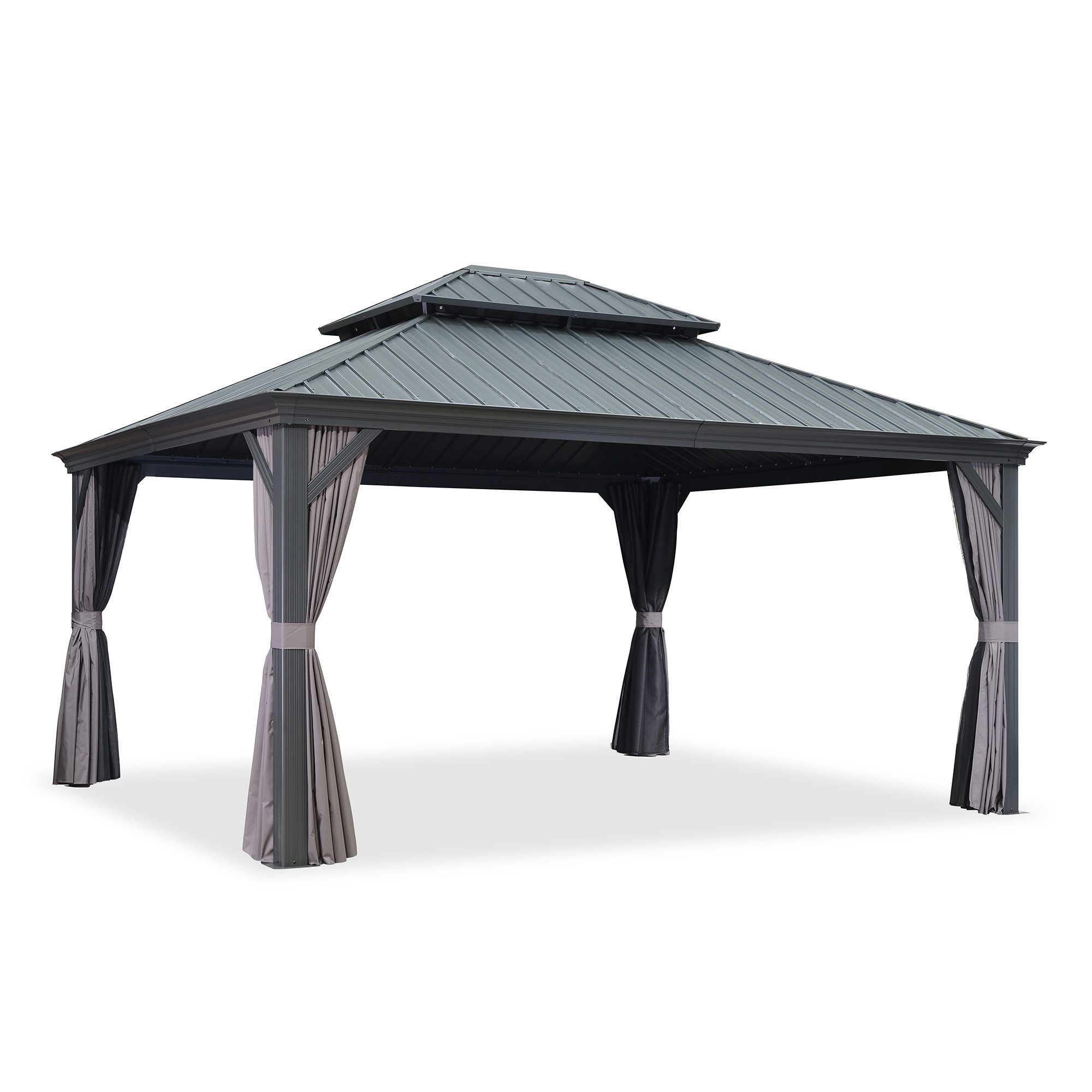 PURPLE LEAF Pavillon Außenbereich Alu Gartenpavillon günstig online kaufen