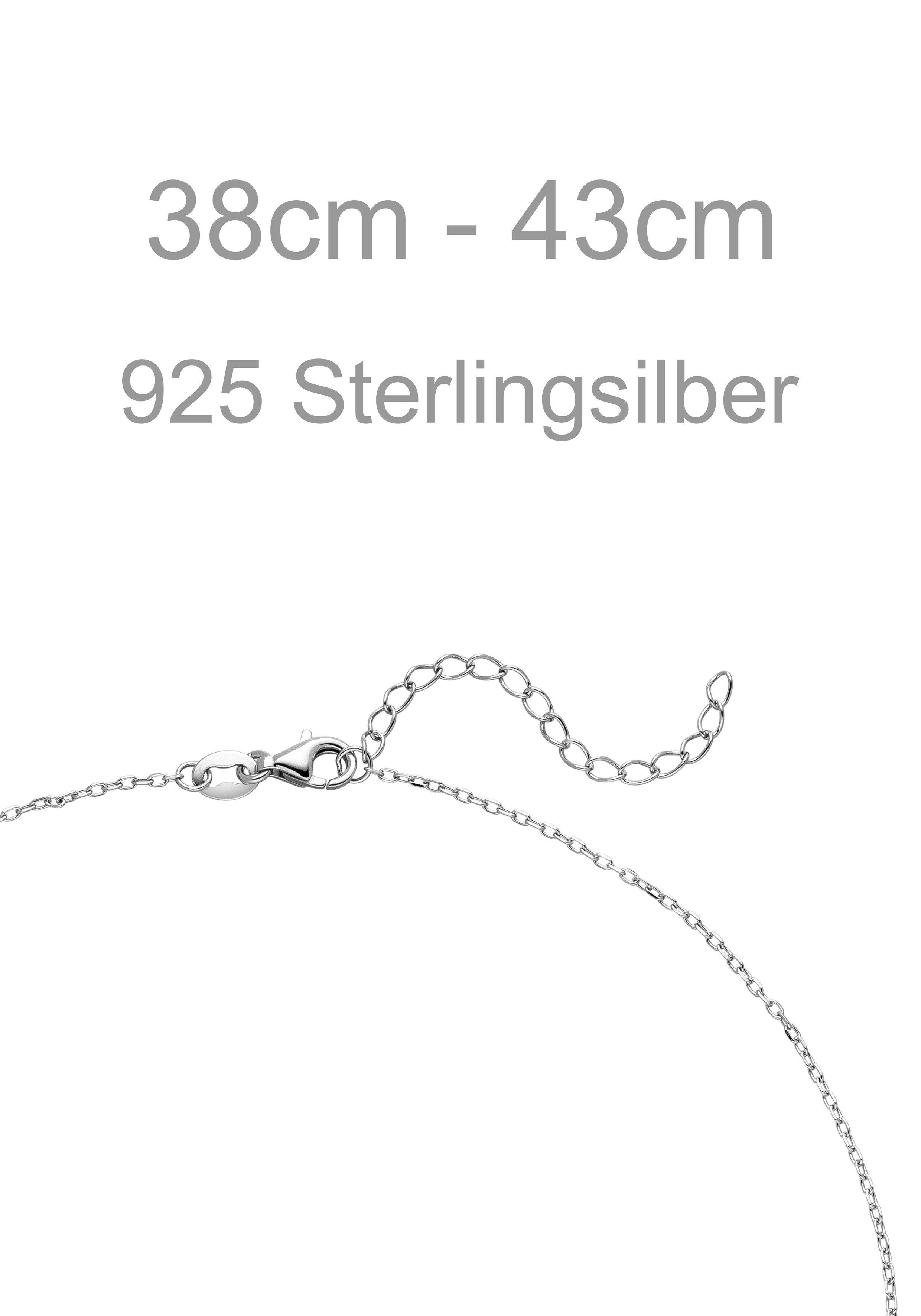 JOBO Collier Glaube Liebe Hoffnung, 925 Silber 43 cm