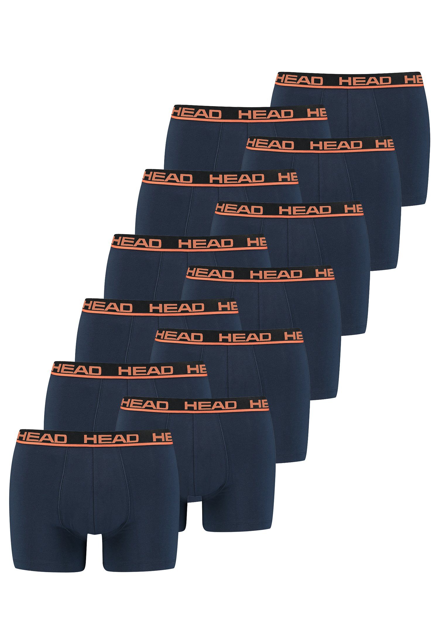 Head Boxershorts Head Basic Boxer 12P (Spar-Set, 12-St., 12er-Pack) 010 - Blue / Orange