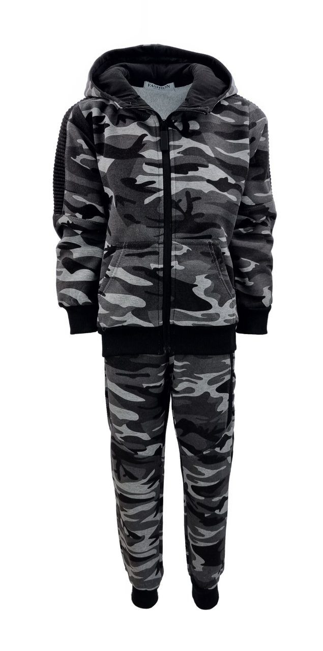 Freizeitanzug Kinder Jogginganzug Jungen 2-teilig – Camouflage JF363