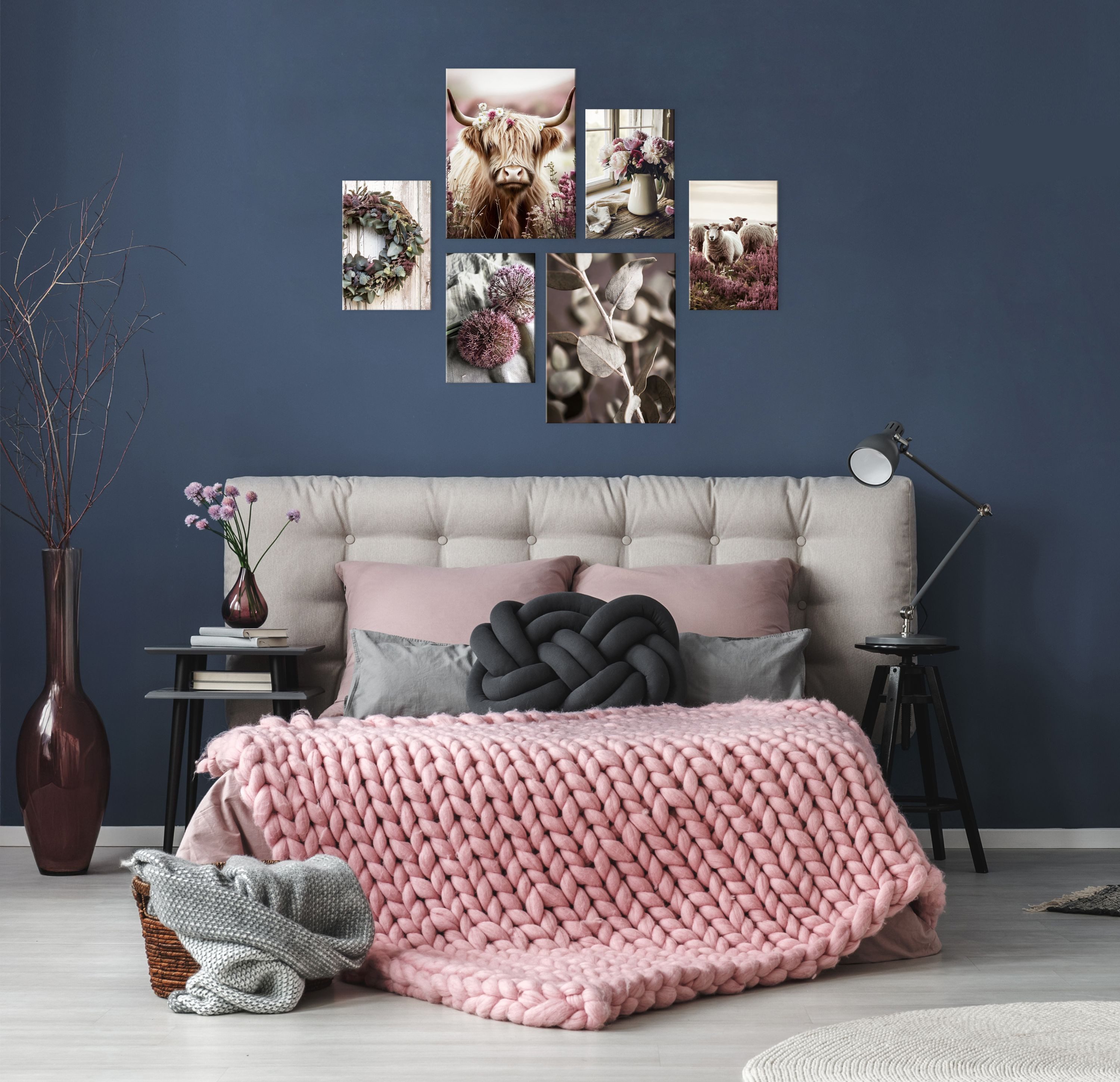 artissimo Mehrteilige Bilder Bilderset 6er-Set, Wandbilder-Set Natur, Bilde günstig online kaufen