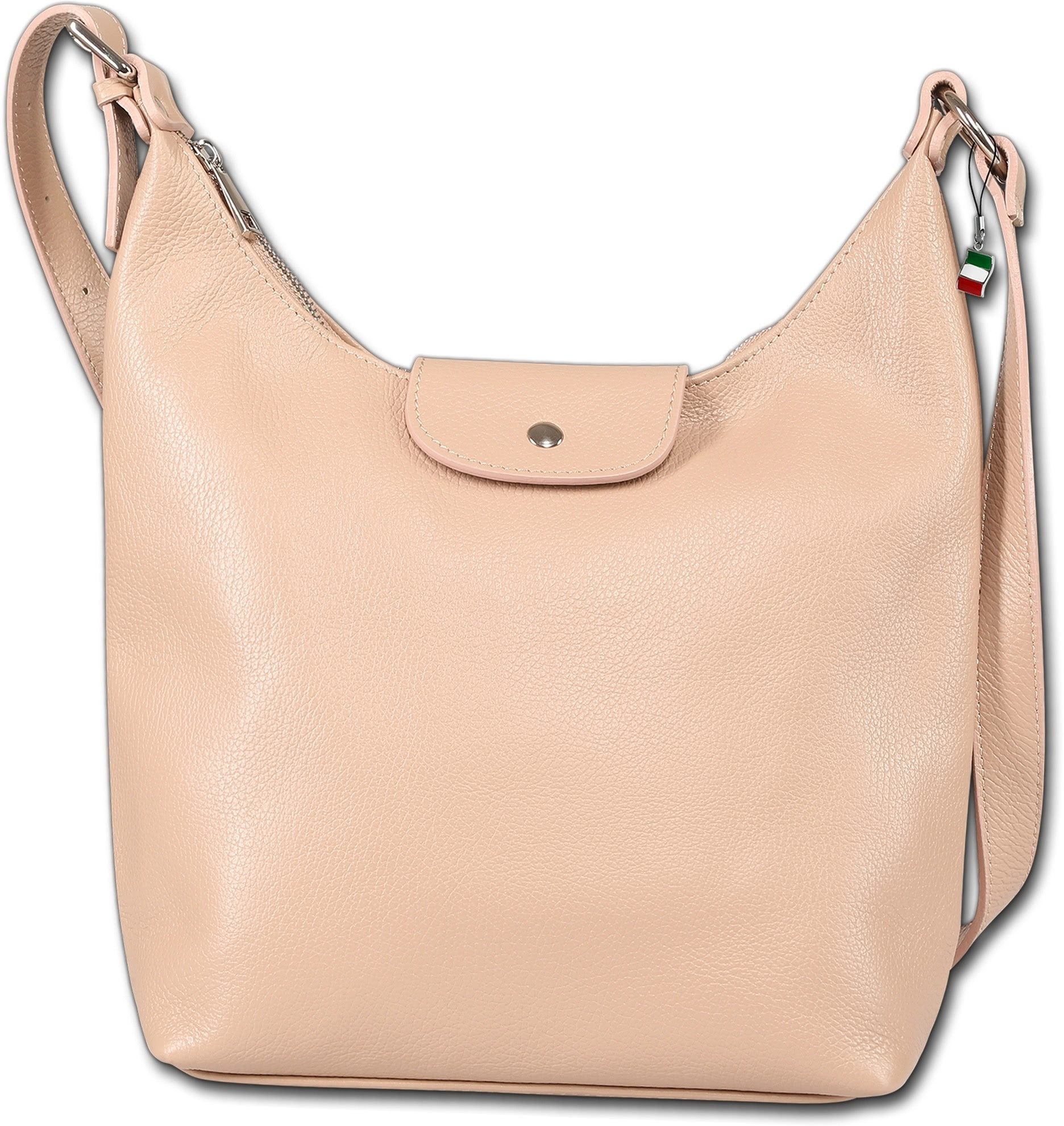 FLORENCE Umhängetasche Florence Damen Umhängetasche Leder (Umhängetasche, Umhängetasche), Damen Tasche Echtes Leder altrosa