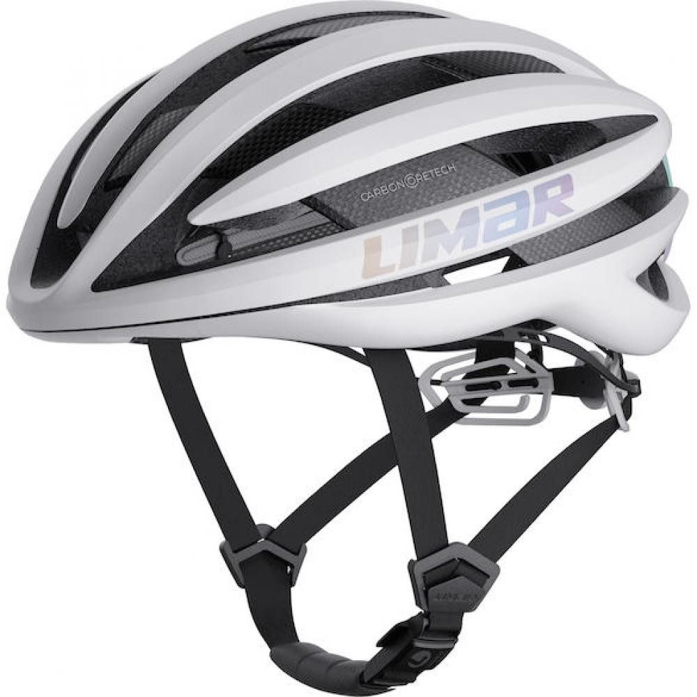 LIMAR Fahrradhelm Limar Air Pro Iridescent White M Weiß - ultraleichter Aero-Rennradhelm