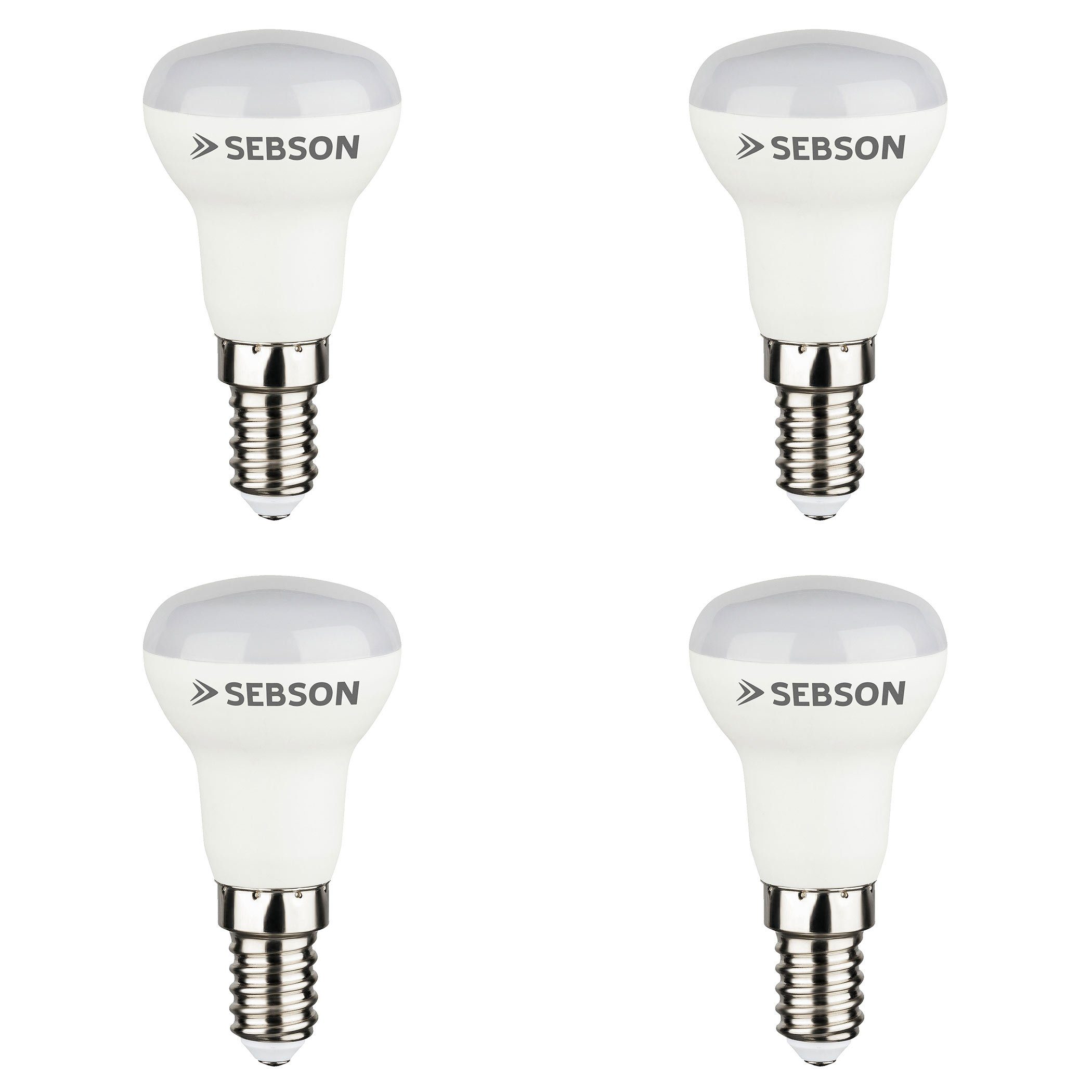 SEBSON LED-Leuchtmittel LED Lampe E14 R39 3W 230V Leuchtmittel Reflektorlampe - 4er Pack