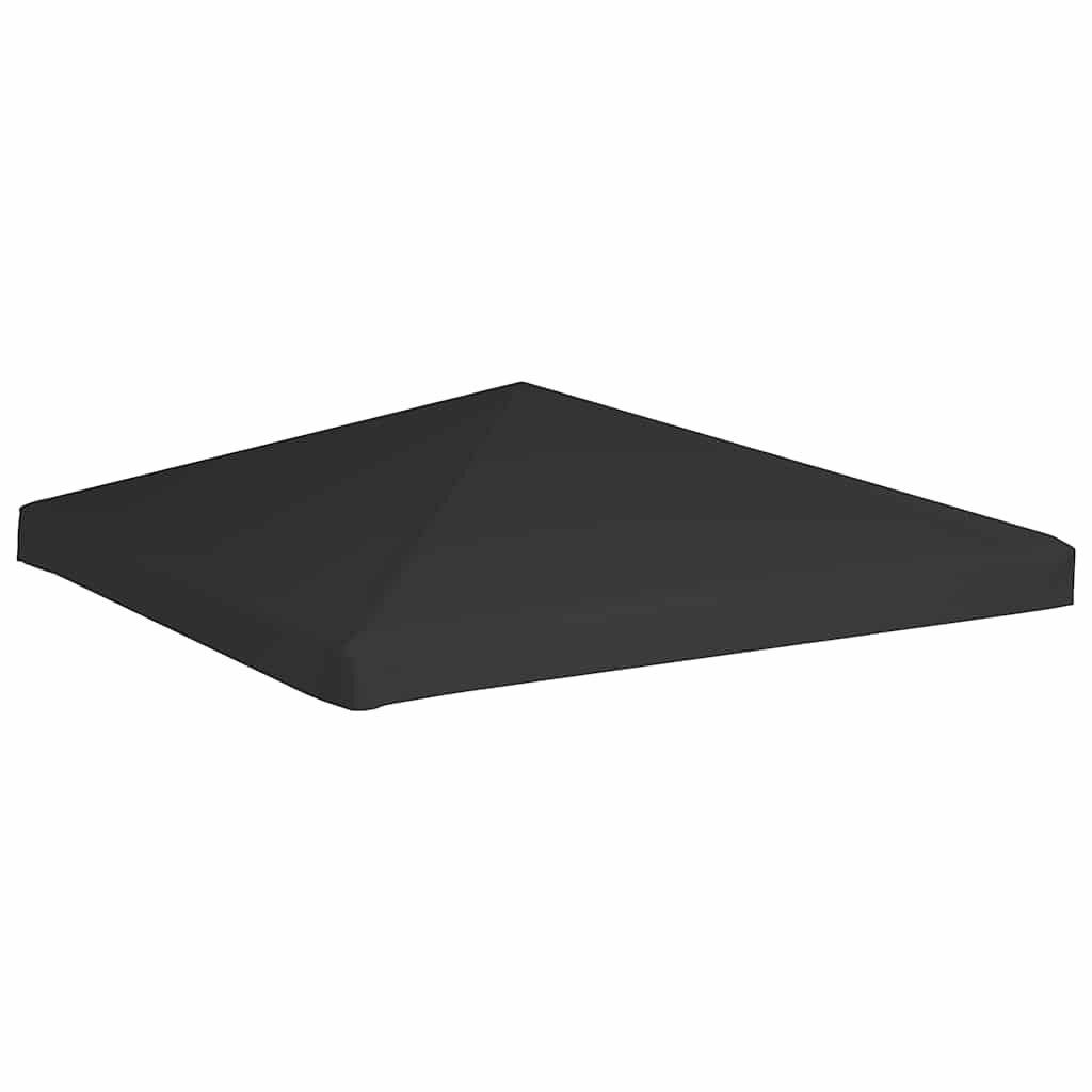 vidaXL Pavillon-Ersatzdach Pavillondach 270 g/m² 3x3 m Schwarz, 300 x 300 cm