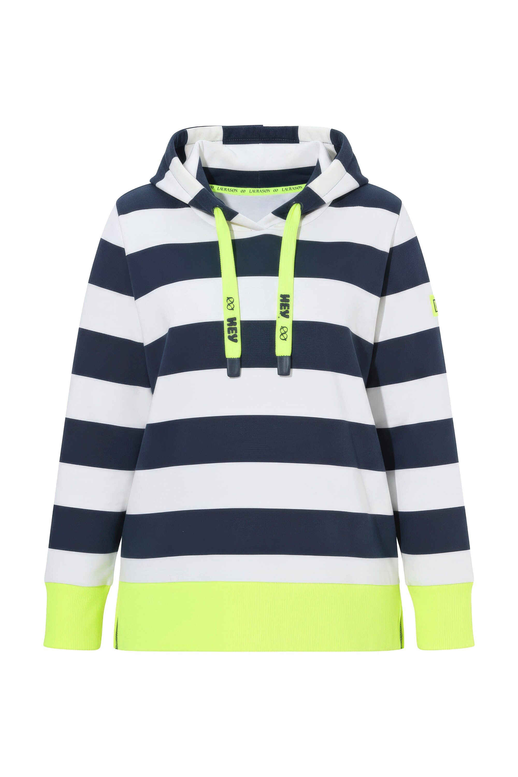 Laurasøn Sweatshirt Ringel-Sweatshirt mit Farbakzenten günstig online kaufen