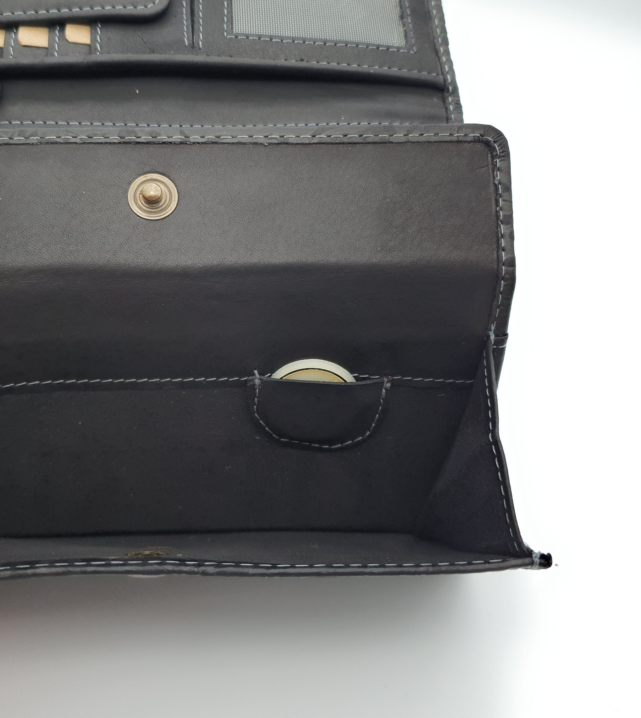 Hill Burry Geldbörse echt Leder Damen Portemonnaie, florale Prägung, mit RFID Schutz