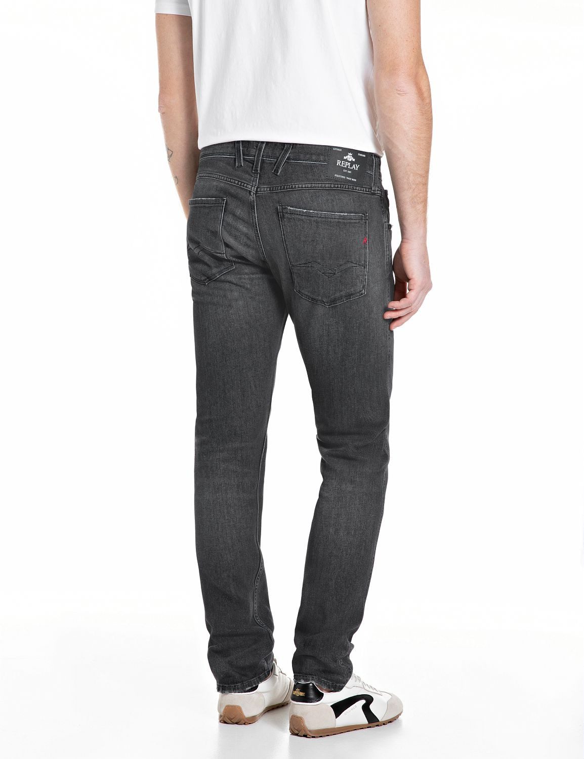 Replay Slim-fit-Jeans Anbass Superstretch elastisch