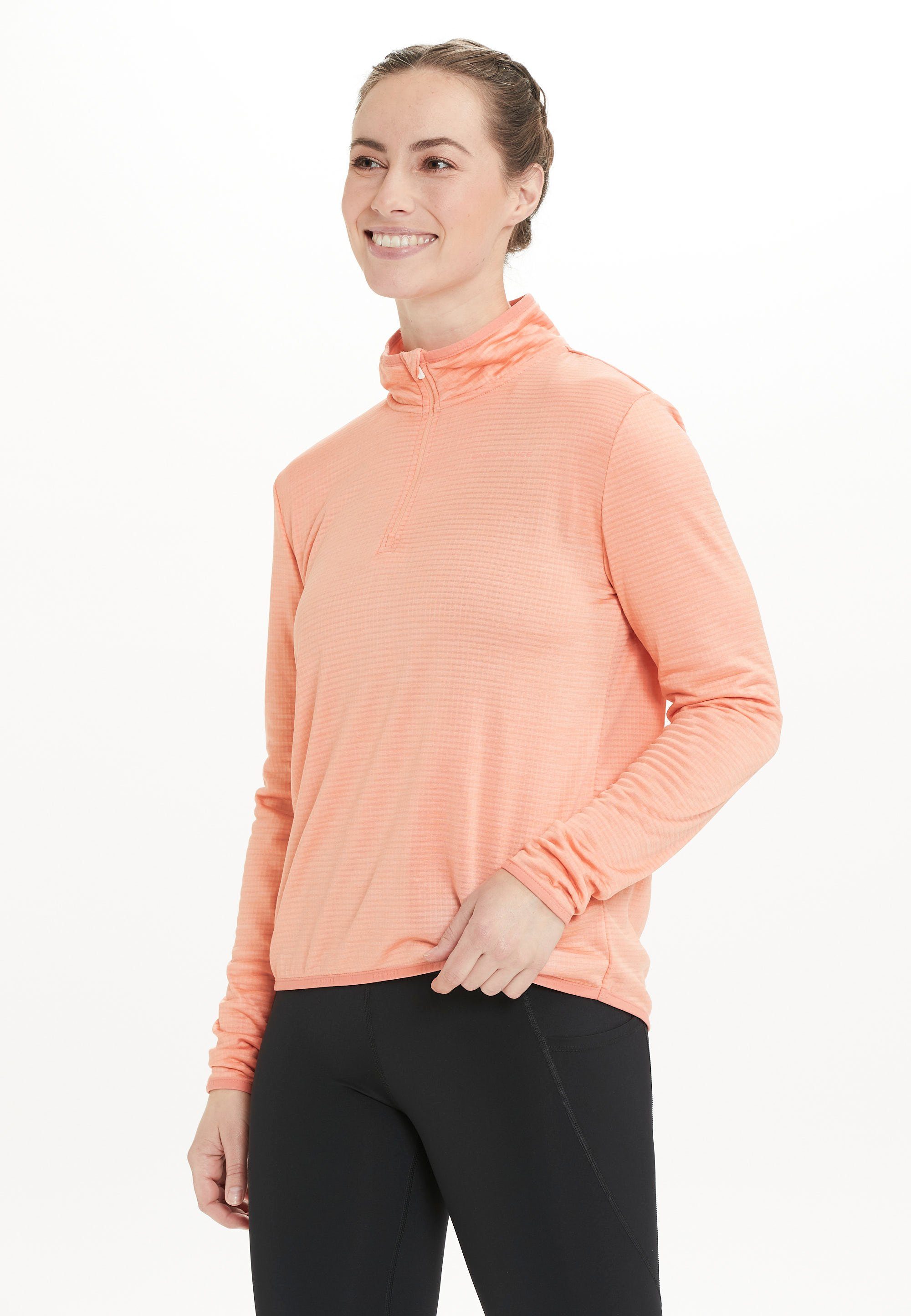 ENDURANCE Langarmshirt VIRONIC W Waffle mit rosa Eigenschaft atmungsaktiver (1-tlg)