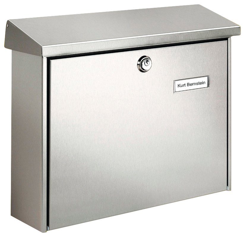 Burg Wächter Briefkasten »Amrum 3867 Ni«, mit Öffnungsstopp, aus Edelstahl online kaufen OTTO