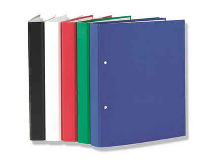 Stylex Schreibwaren Aktenordner 3 Ringbücher DIN A5 Ringbuch 2-Ring Ordner 1x rot blau schwarz