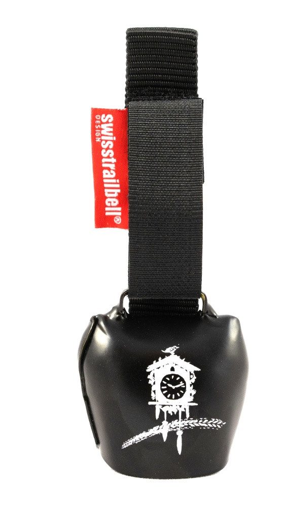 Fahrradklingel BlackForest Edition DEEP BLACK: "Be Free", schwarzes Band, Trailbell